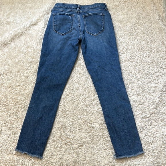 Abercrombie & Fitch Harper Low Rise Ankle Jeans 27/4 Blue Side Stripes Stretch - Picture 2 of 10